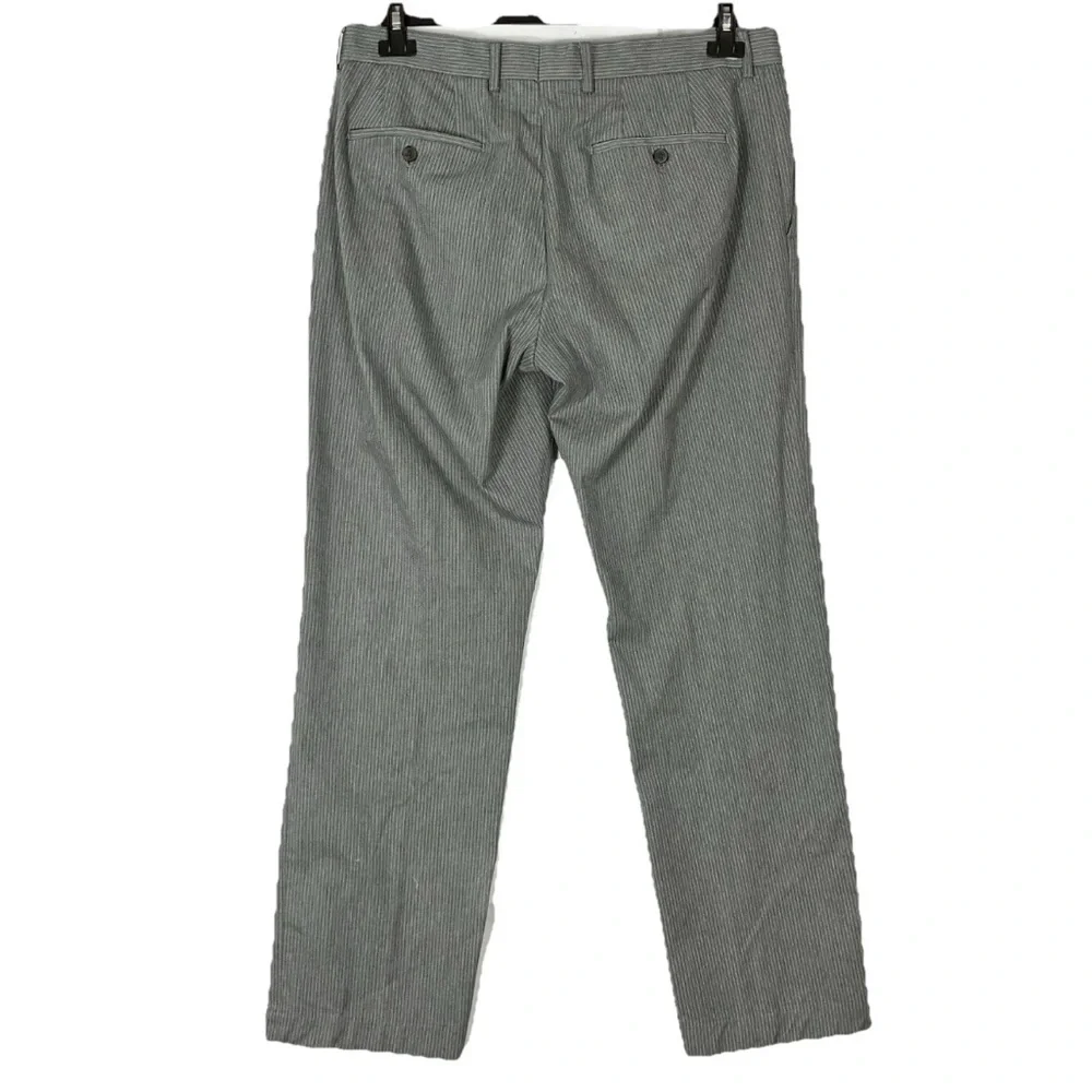 Express Producer Pants 34x32 Cotton Grey Striped Workwear Office Career Work